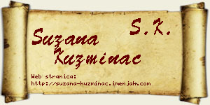 Suzana Kuzminac vizit kartica